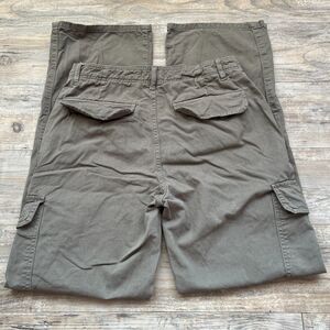Zara Cargo Pants 6 Small Pockets Army Green Khaki Baggy Loose